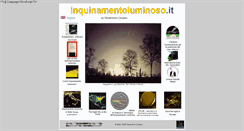 Desktop Screenshot of inquinamentoluminoso.it