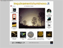 Tablet Screenshot of inquinamentoluminoso.it